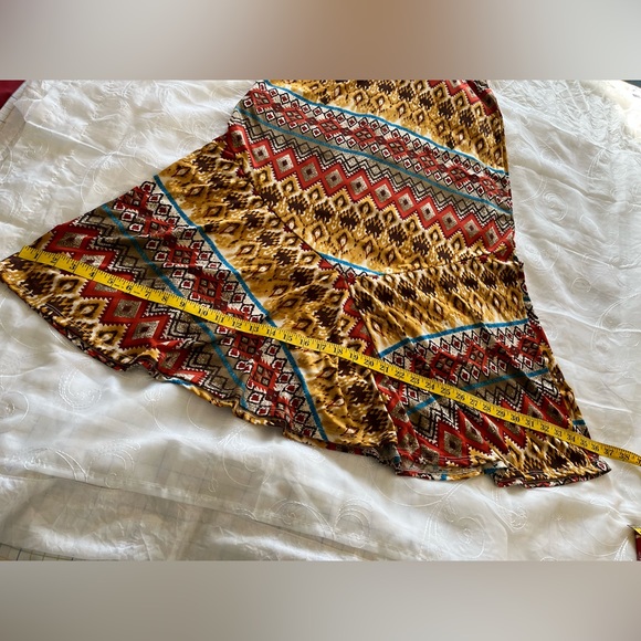 Notations Midi Boho Bottom Flare Skirt - Picture 5 of 7